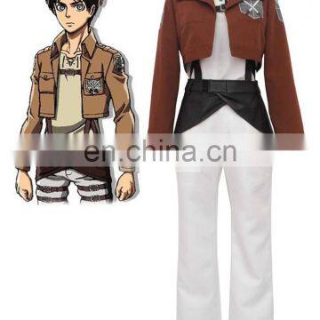Rose Team-Attack on Titan Eren Jaeger Trainee Class Boy's Uniform Anime Sexy Halloween Carnival Costume