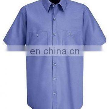 Fashion Hot Selling Poplin Man Short Sleeve Shirt