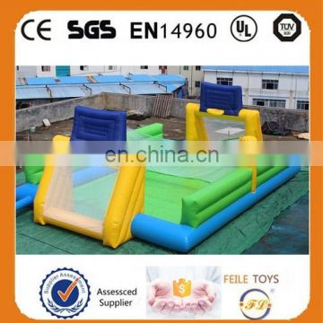 2017 high quality inflatable soap football field