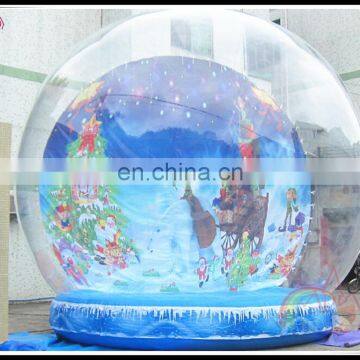 Best Price Giant Inflatable Human Snow Globe With Photo Snow Globe Decoration Christmas Bubble Globe