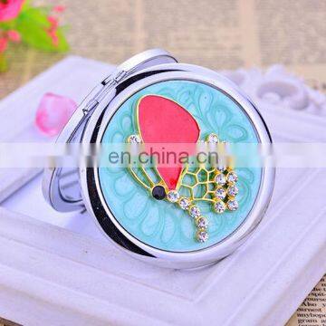 Metal Compact Mirror Gifts Compact Pocket Mirror Decorated Makeup Mirror