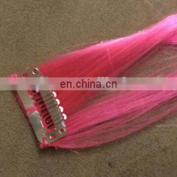 Promotion Fashion Hairpiece Clip on Hair Extensions Avaliable With Different Colours photo-2
