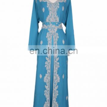 Elegant Kaftan embelished with beautiful beads and crystal decor pakistani dress for women