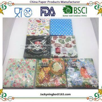 Ningbo PartyKing 20-Count 3-Ply Paper Luncheon Dinner Napkins For Christmas Birthday Party Joy photo-3
