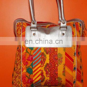 bright colorful cotton handmade shouler comfertable bag