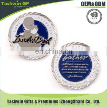 High Quality and cheap price custom Making Metal Custom Challenge Silver Coin