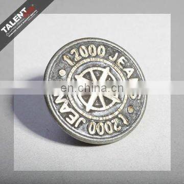 custom logo metal buttons rivet for jeans