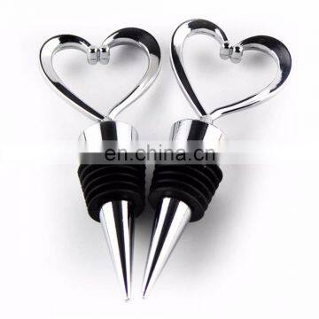 Promotion Wedding Valentines Gift Heart Shape Red Wine Champagne Bottle Stopper photo-3