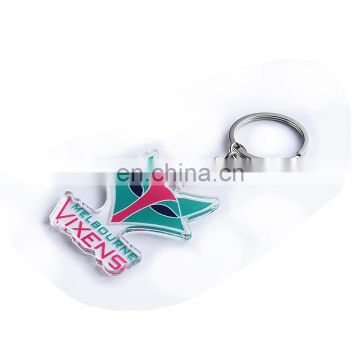 Custom light pocket acrylic keychain, plastic keychain