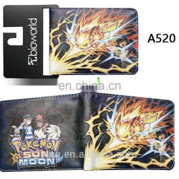 Pocket Monster Pokemon Wallet For Teenager Boy Girl PU Card Holder Purse photo-2
