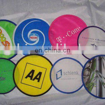 multicolored nylon foldable flying disc