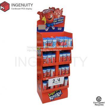 candy corrugated cardboard display stand for retail