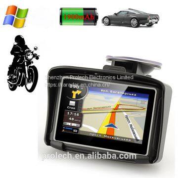 256M RAM Scooter GPS 4.3 Inch Glove Touch Screen