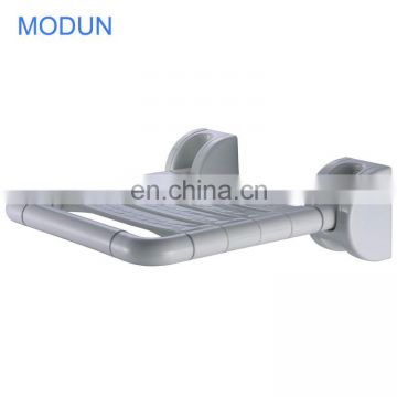 bathroom toilet airport safe anti-bacterial anti-slip foldable compound nylon and stainless steel shower toilet seat