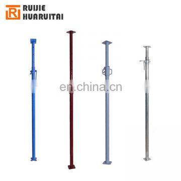 Painted and Galvanized adjustable steel support 3.5m height, construction support heavy duty adjustable steel prop plain base