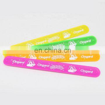 Customized Logo Silicone Slap Wristband Manufacturer