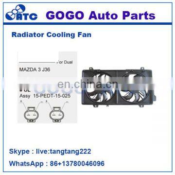 Radiator A/C Cooling Fan for MAZDA 3 J36 OEM 15-PEDT-15-025