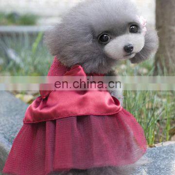 Lovely Lace Mesh Dogs Dress Pet Sequin Wedding Dresses for Dogs Skirt photo-6