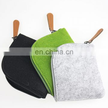 New style  Wholesale wool felt coin purse with customized logo