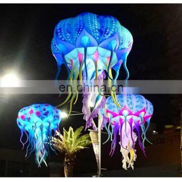 Stage Decoration LED Inflatables Ceiling Hanging Inflatable Lighting Jellyfish Balloon for Night Show photo-6