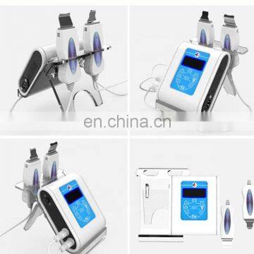 Newest Portable Face Double Ultrasonic Skin Scrubber Unit / Utensils Scrubber for Beauty Salon and Home Use