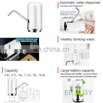 JETMAKER Intelligent Rechargeable Battery Suction Plastic Drinking Water Bottle Pump Dispenser photo-4