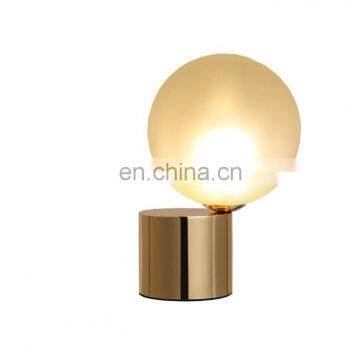 Factory Direct Gold Metal Glass LED Table Lamp Chinese Table Lamps photo-4