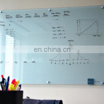 Wholesale price Dry erase magnetic glass white board with magnet