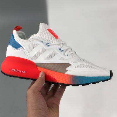 Adidas Originals ZX 2K Boost in White/Black For Sale photo-5