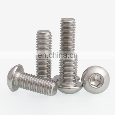 stainless steel 316 Round button Head socket cap screws 8-32