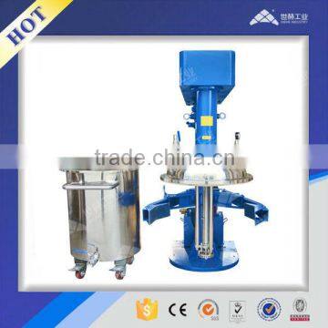 Juice/ pharmacy production hydraulic lifting homogenizing mixer