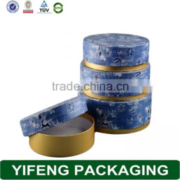 cylindrical plain cardboard Packaging Boxes for Gift without printing