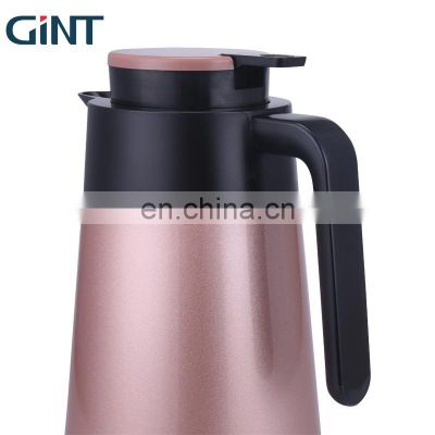 GiNT 1.9L New Design Eco Friendly Tea Pot Stainless Steel Outer Glass Inner Coffee Pots