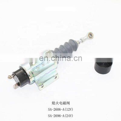 SA-2606-A SA-2696-A Excavator Solenoid Valve for Electric Parts Shut Off /stop Solenoid Valve 12V 24V photo-4