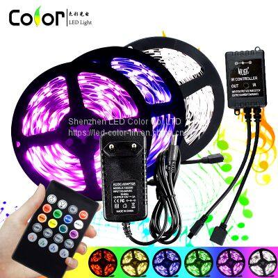 Amazon 12v 30LED  smd 5050 rgb led strip set tv led backlight strip Back Mood Lighting LED strip kit