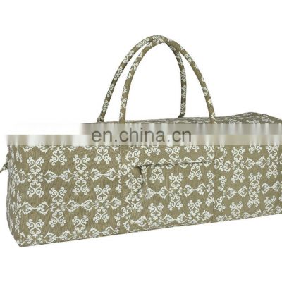 Cotton Canvas Printed Customized Yoga Eco Mat Bag Best Price On Bulk Order