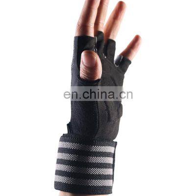 Custom Breathable Fashion Cross Fingerless Sports Antiskid Fitness Glove