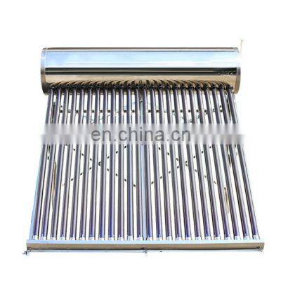 Compact Low Pressurized Vacuum Tube Solar Water Heater