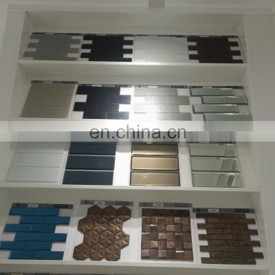 Foshan JBN Wholesale Glass Brick Mosaic Bathroom Wall Decoration Brick glass mosaic tile