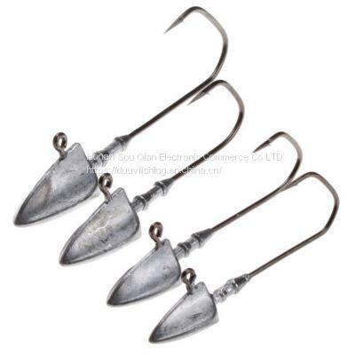 DUUV 3.5/5/7/10/14/21G Original Colors Arrow Lead Head Hooks Bass Fishing Fishing Hook Lead Hooks for Jig Head Rig