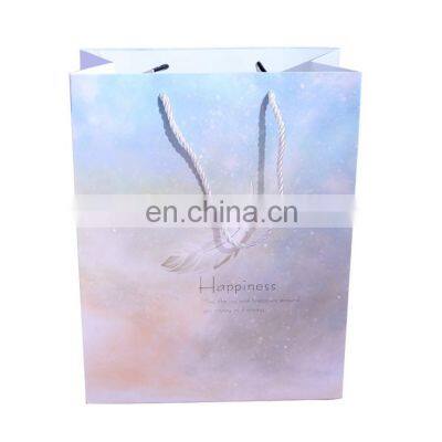 Luxury Shopper Paper Bag Shopping Printed Logo Custom Paper Who Te