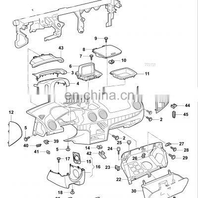 BBmart Auto Parts Door Hinge, Rear Left OE 18D 833 401 18D833401 for VW