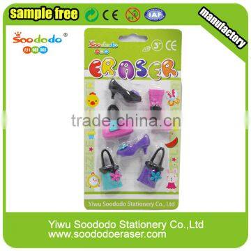 Wholesale Cute Cheap Blister Card Eraser Set