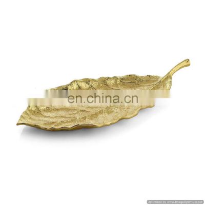 real leaf looking metal bowl