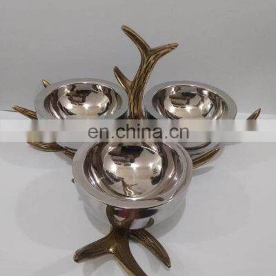 Brass Antique Leaf Bowl photo-2