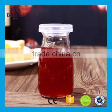 100ml glass yogurt bottle glass pudding bottle with plastic cap