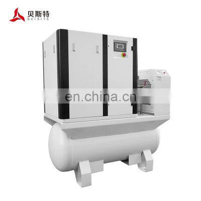 15kw 16bar Compact Screw Compressor 4 in 1 integrated air tank screw air compressor for Laser Cutting