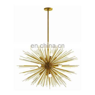 Nordic Dandelion LED Chandeliers Lighting Fixture Restaurant Home Decor Tube Spark Ball LED Pendant Lamps