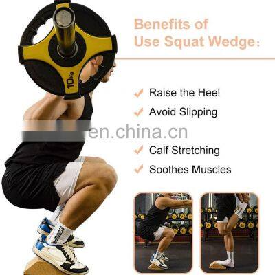 Cork Squat Wedge ,Squat Block for Weight Lifting, Slant Board for Squat/Deadlift/Yoga photo-5