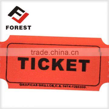 raffle ticket/coupon ticket roll paper, printing redemption ticket roll                        
                                                Quality Choice